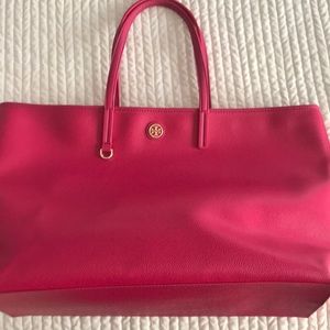 Tory Burch hot pink tote